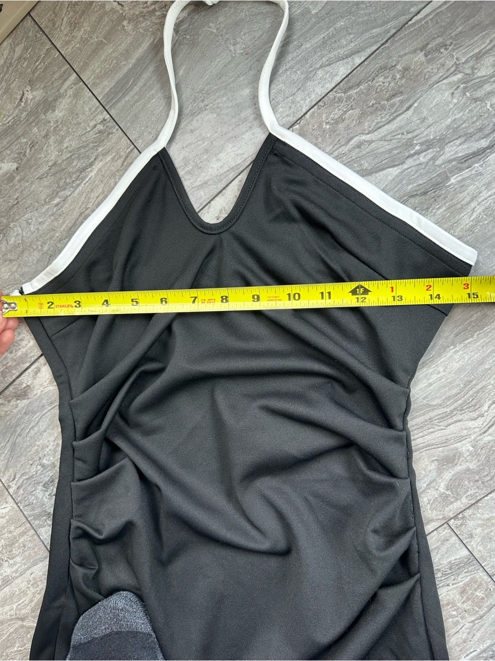 CIDER‎ Strapless Tube Bodycon Midi Dress Ruched Tie Knotted 0166 - Picture 5 of 10